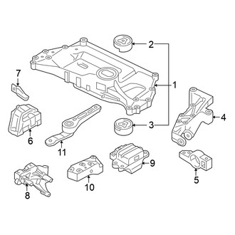 Volkswagen OE - Engine / Transaxle - Engine & Transmission Mounting (Sedan)