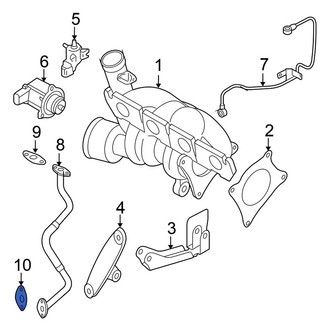 Volkswagen OE - Lower Turbocharger Oil Line O-Ring