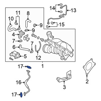 Volkswagen OE - Turbocharger Oil Line O-Ring