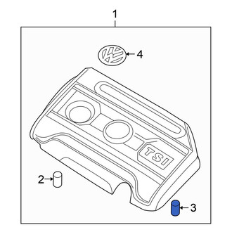 Volkswagen OE - Left Engine Cover Mounting Bushing