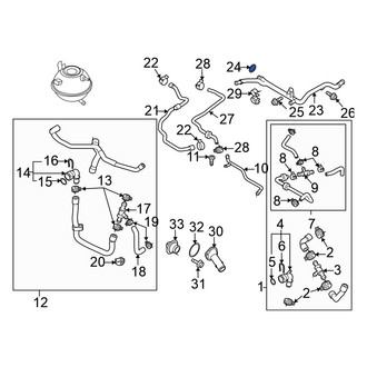 Volkswagen OE - Engine Coolant Pipe O-Ring