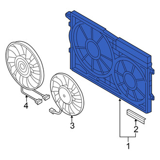 Volkswagen OE - Engine Cooling Fan Shroud