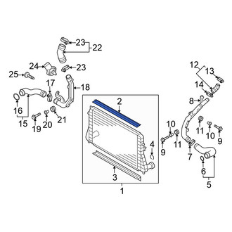 Volkswagen OE - Upper Intercooler Seal