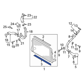 Volkswagen OE - Upper Intercooler Seal