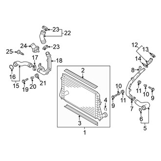 Volkswagen OE - Cooling - Intercooler (Sedan 2.0L)