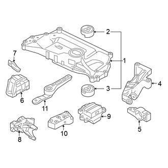 Volkswagen OE - Engine / Transaxle - Engine & Transmission Mounting (Sedan 2.0L Diesel)