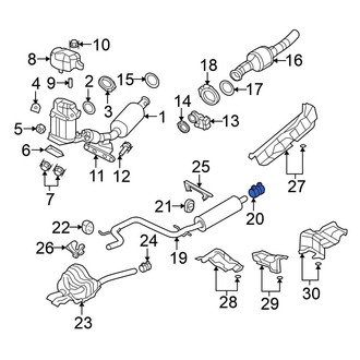 Volkswagen OE - Catalytic Converter Clamp