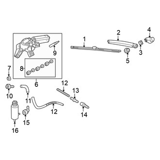 Volkswagen OE - Lift Gate - Wiper & Washer Components (S / SE / TDI Wagon)