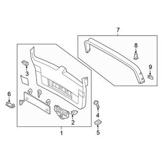Volkswagen OE - Lift Gate - Interior Trim (4 Doors Wagon)
