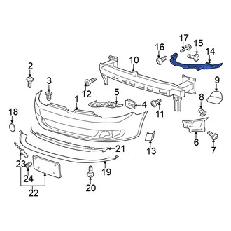 Volkswagen OE - Front Left Bumper Guide