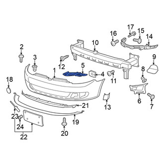 Volkswagen OE - Front Left Bumper Guide