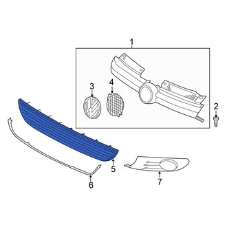 Volkswagen OE - Front Center Lower Grille