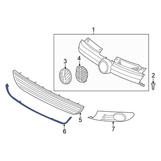 Volkswagen OE - Front Grille Molding