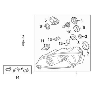 Volkswagen OE - Front Lamps - Headlamp Components (Wagon)