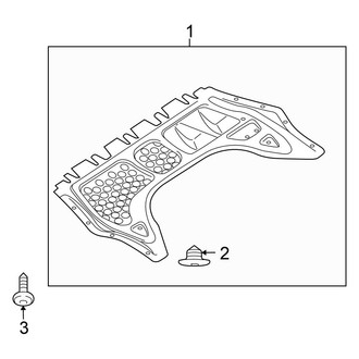 Volkswagen OE - Radiator Support - Splash Shields (Wagon 2.5L)
