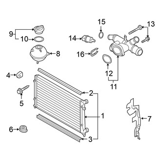 Volkswagen OE - Cooling - Radiator & Components (Wagon)