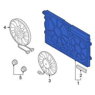 Volkswagen OE - Engine Cooling Fan Shroud