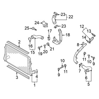 Volkswagen OE - Cooling - Intercooler (Wagon 2.0L Diesel)