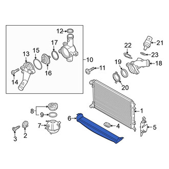 Volkswagen OE - Front Radiator Support Splash Shield
