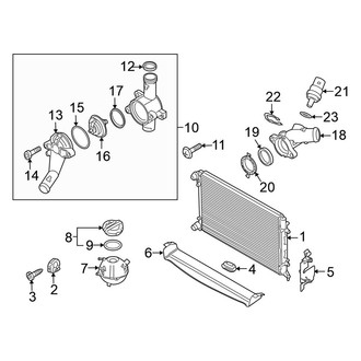 Volkswagen OE - Cooling - Radiator & Components (Wagon 2.5L)