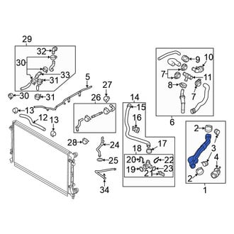 Volkswagen OE - Upper Radiator Coolant Hose