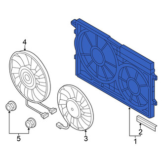 Volkswagen OE - Engine Cooling Fan Shroud