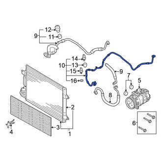 Volkswagen OE - A/C Refrigerant Liquid Hose