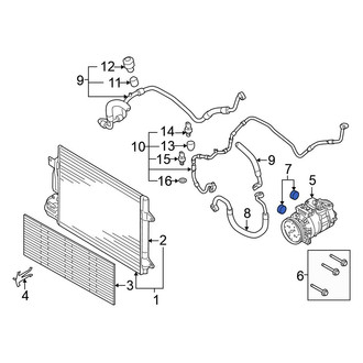 Volkswagen OE - A/C Compressor Bolt Sleeve