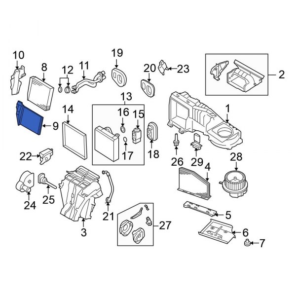 HVAC Heater Core Heater Element