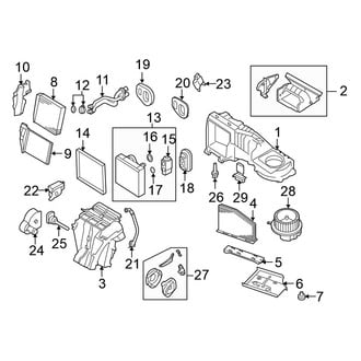 Volkswagen OE - Air Conditioner & Heater - Evaporator & Heater Components (Wagon)