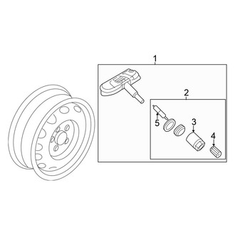 Volkswagen OE - Electrical - Tire Pressure Monitor Components (S / SE / SEL / TDI Wagon)
