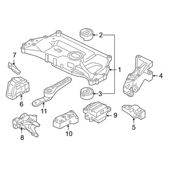 Volkswagen OE - Engine / Transaxle - Engine & Transmission Mounting (Wagon 2.0L Diesel)