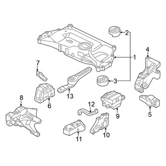 Volkswagen OE - Engine / Transaxle - Engine & Transmission Mounting (Wagon 2.5L)