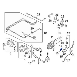 Volkswagen OE - Exhaust Gas Recirculation (EGR) Cooler Gasket