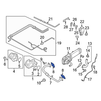 Volkswagen OE - Exhaust Gas Recirculation (EGR) Tube Gasket