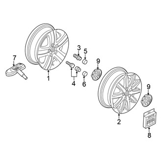 Volkswagen OE - Wheels & Trim (16" Alloy), (Wagon)