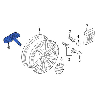Volkswagen OE - Tire Pressure Monitoring System (TPMS) Sensor