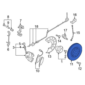 Volkswagen OE - Front Disc Brake Rotor