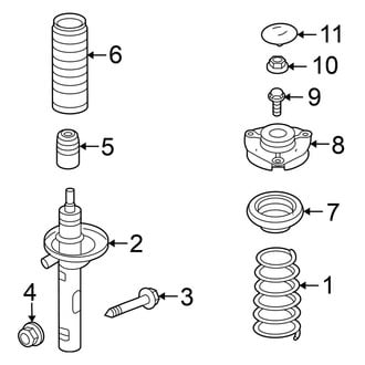 Volkswagen OE - Front Suspension - Struts & Components (Wagon)