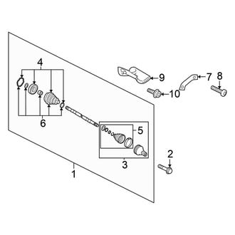 Volkswagen OE - Front Suspension - Drive Axles (Wagon 2.5L Standard Tr)