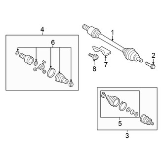 Volkswagen OE - Front Suspension - Drive Axles (Wagon 2.5L Automatic Tr)