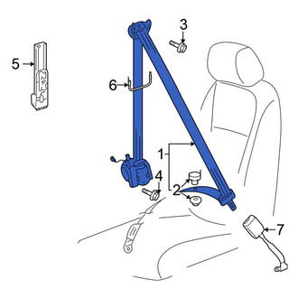 Volkswagen OE - Front Left Seat Belt Lap and Shoulder Belt