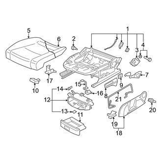 Volkswagen OE - Seats & Tracks - Front Seat Components (Seat Cushion Components), (Wagon)