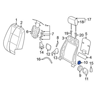 Volkswagen OE - Seat Adjustment Knob