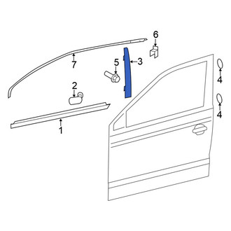 Volkswagen OE - Front Right Door Applique