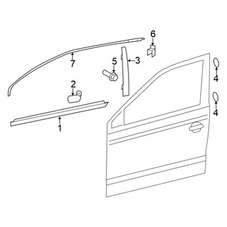 Volkswagen OE - Front Door - Exterior Trim (Wagon)