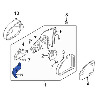 Volkswagen OE - Front Left Turn Signal Light Housing