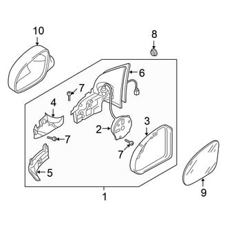 Volkswagen OE - Front Door - Outside Mirrors (Wagon)