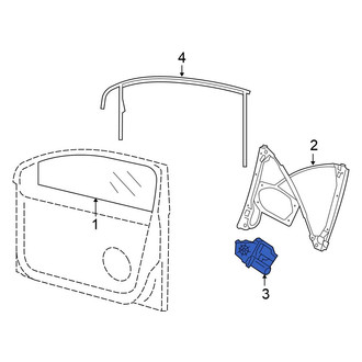 Volkswagen OE - Rear Right Window Motor