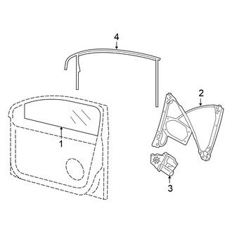 Volkswagen OE - Front Door - Glass & Hardware (Wagon)